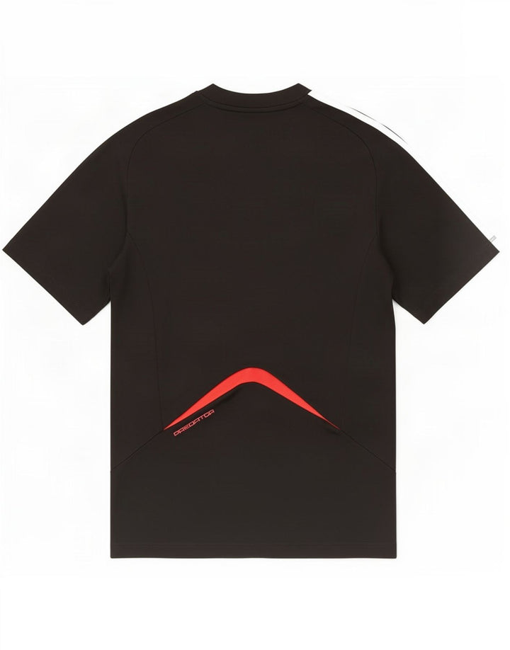 T-shirt Adidas Climacool da uomo Top piccola in poliestere color block nero