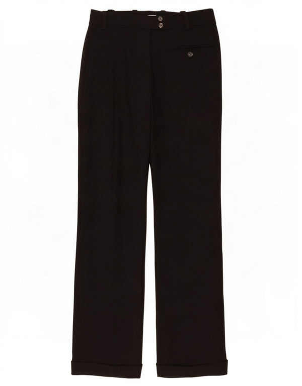 Pantaloni da abito Pinko da donna Bootcut UK 8 Small W28 L29 Viscosa nera