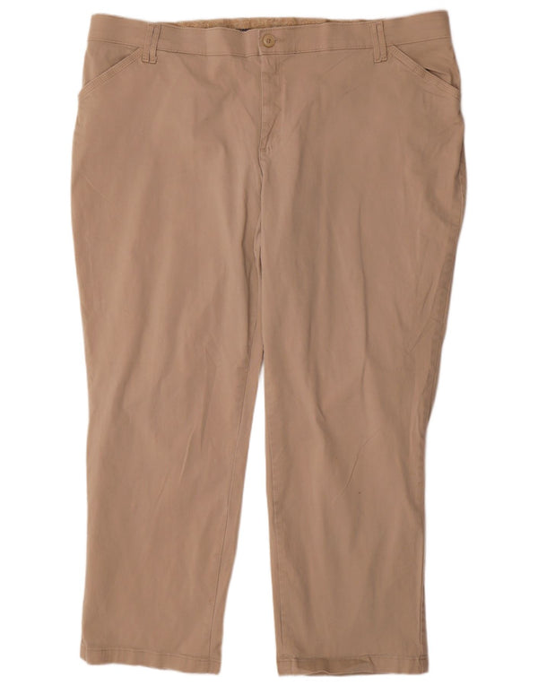 Pantaloni casual Lee da donna vestibilità comoda US 24 4XL W48 L30 Cotone beige