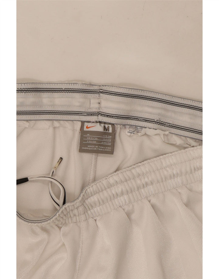 Pantaloncini sportivi da uomo NIKE a righe bianche medie