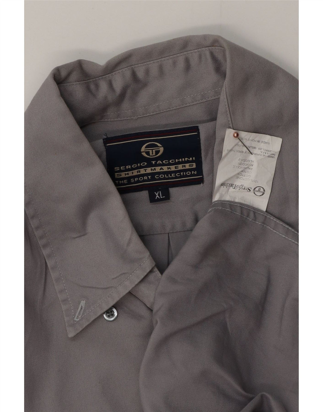 SERGIO TACCHINI Camicia Uomo XL Cotone Grigio