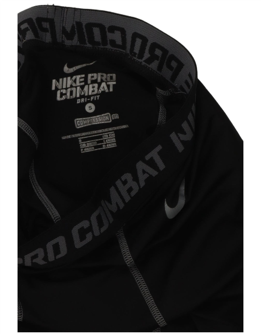 Leggings grafici Nike Dri Fit da uomo piccoli neri sintetici