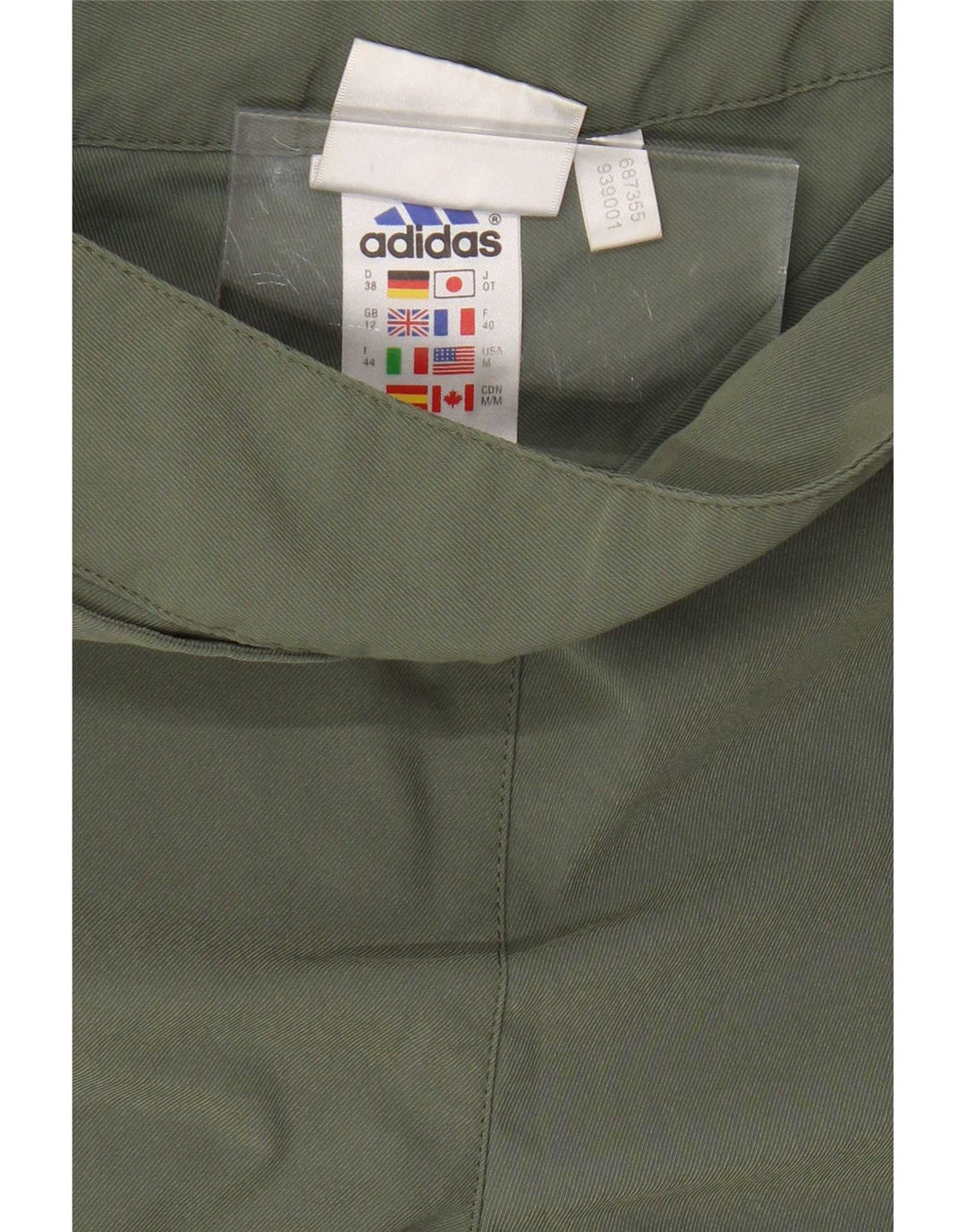 Pantaloncini Bermuda da donna Adidas UK 12 Medium W28 Poliestere kaki