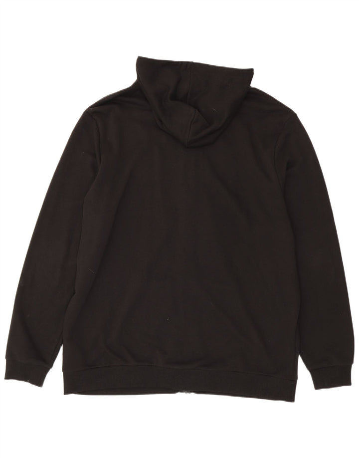 Felpa con cappuccio e zip da uomo Puma 2XL in cotone nero