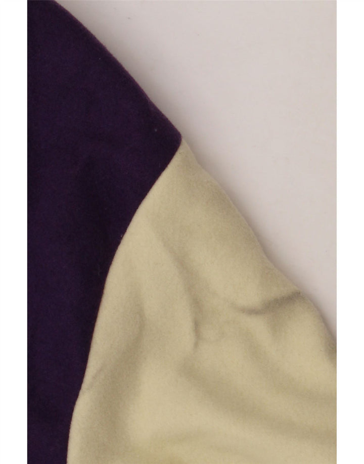 Giacca college grafica da uomo ZARA UK 38 Poliestere color block viola medio