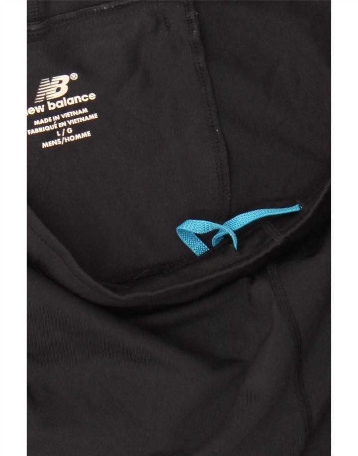 Pantaloncini sportivi grafici da uomo New Balance grandi neri