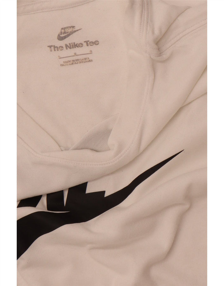 T-shirt grafica da uomo NIKE Top grande bianca