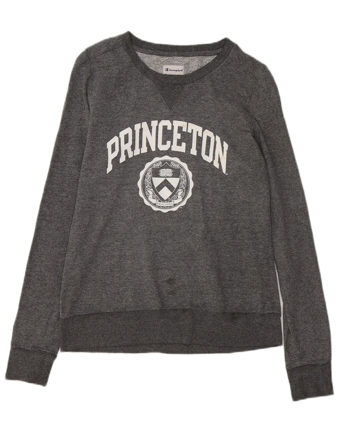 CHAMPION Felpa con grafica Princeton da donna UK 10 Small Grigio