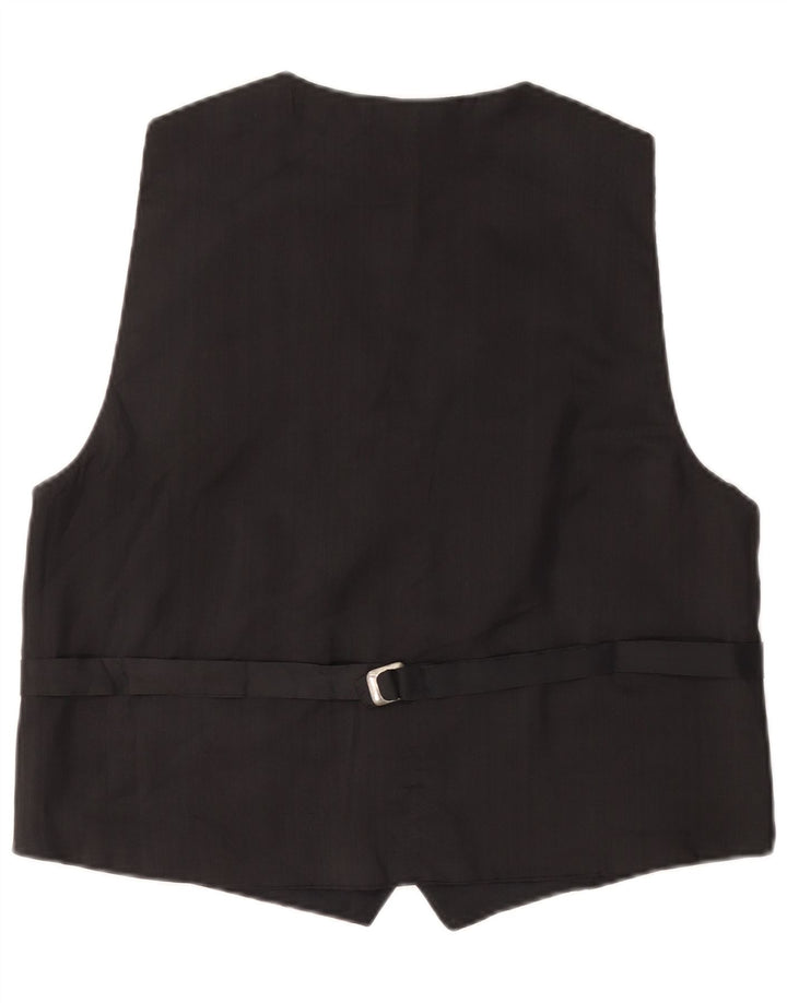 Gilet vintage da uomo con motivo astratto, grande blu