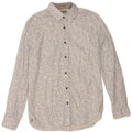 Camicia da uomo Ted Baker taglia 3 cotone floreale bianco medio