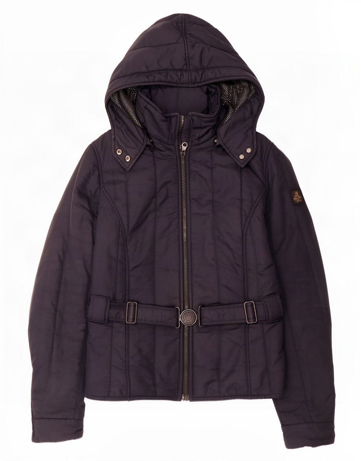 Giacca imbottita con cappuccio da donna Refrigiwear IT 46 Large in poliestere blu navy