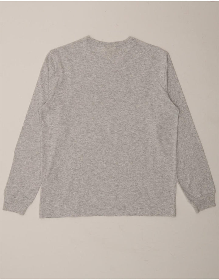 CHAMPION Mens Graphic Top Long Sleeve Small Grey Cotton Vintage Champion and Second-Hand Champion from Messina Hembry 