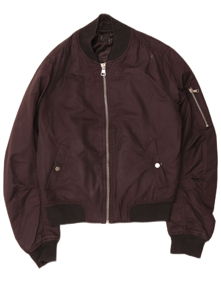 Giubbotto bomber da donna Topshop UK 8 piccolo poliestere nero