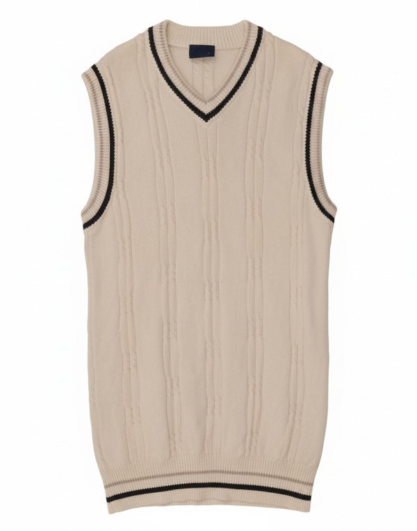 FISHBONE Mens Vest Tank Top Large White Cotton