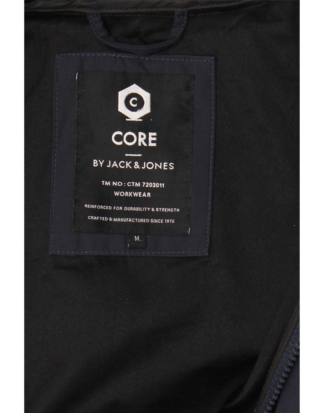 Giubbotto bomber con cappuccio da uomo Jack & Jones UK 38 medio blu navy