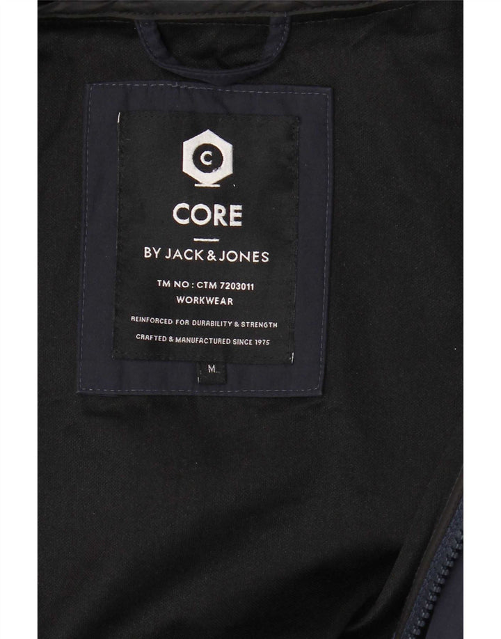 Giubbotto bomber con cappuccio da uomo Jack & Jones UK 38 medio blu navy