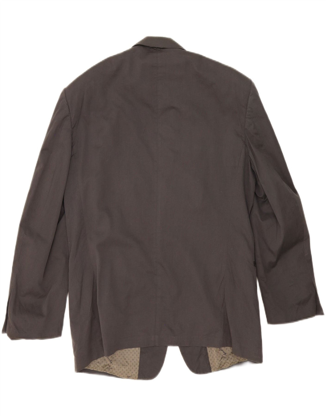 BORSALINO Mens 2 Button Blazer Jacket IT 52 XL Grey Cotton Vintage Borsalino and Second-Hand Borsalino from Messina Hembry 