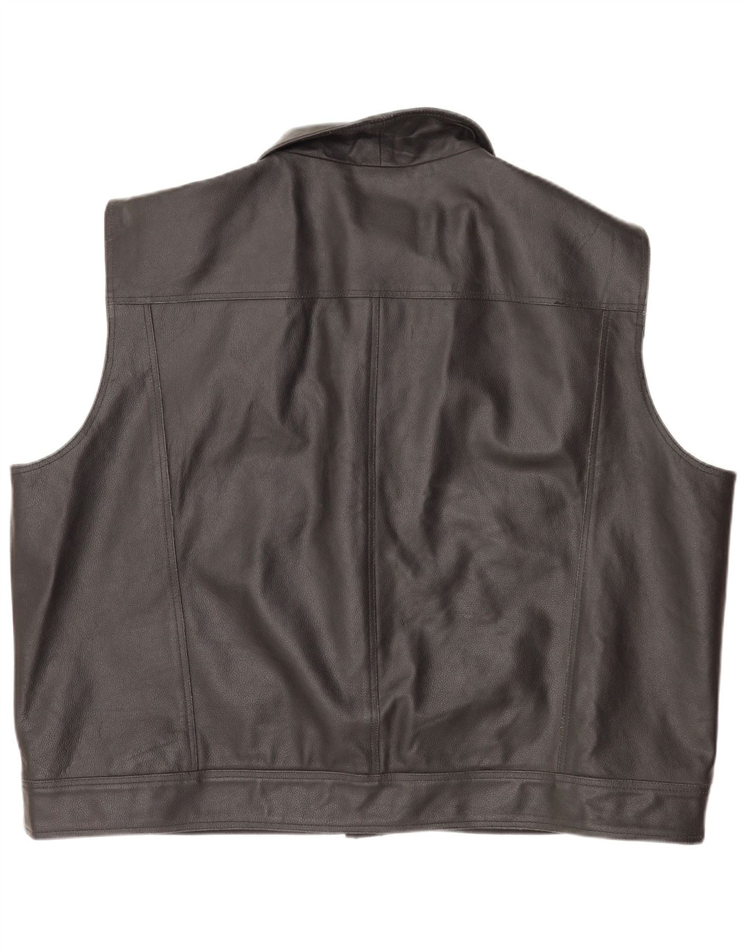 Gilet in pelle da moto da uomo Texpeed 10XL Nero