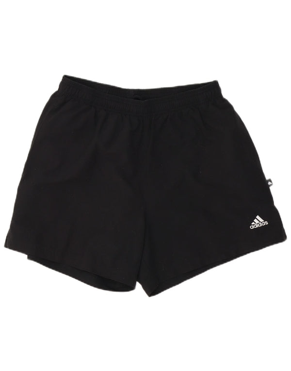 Pantaloncini sportivi da uomo Adidas grandi sportivi in poliestere nero