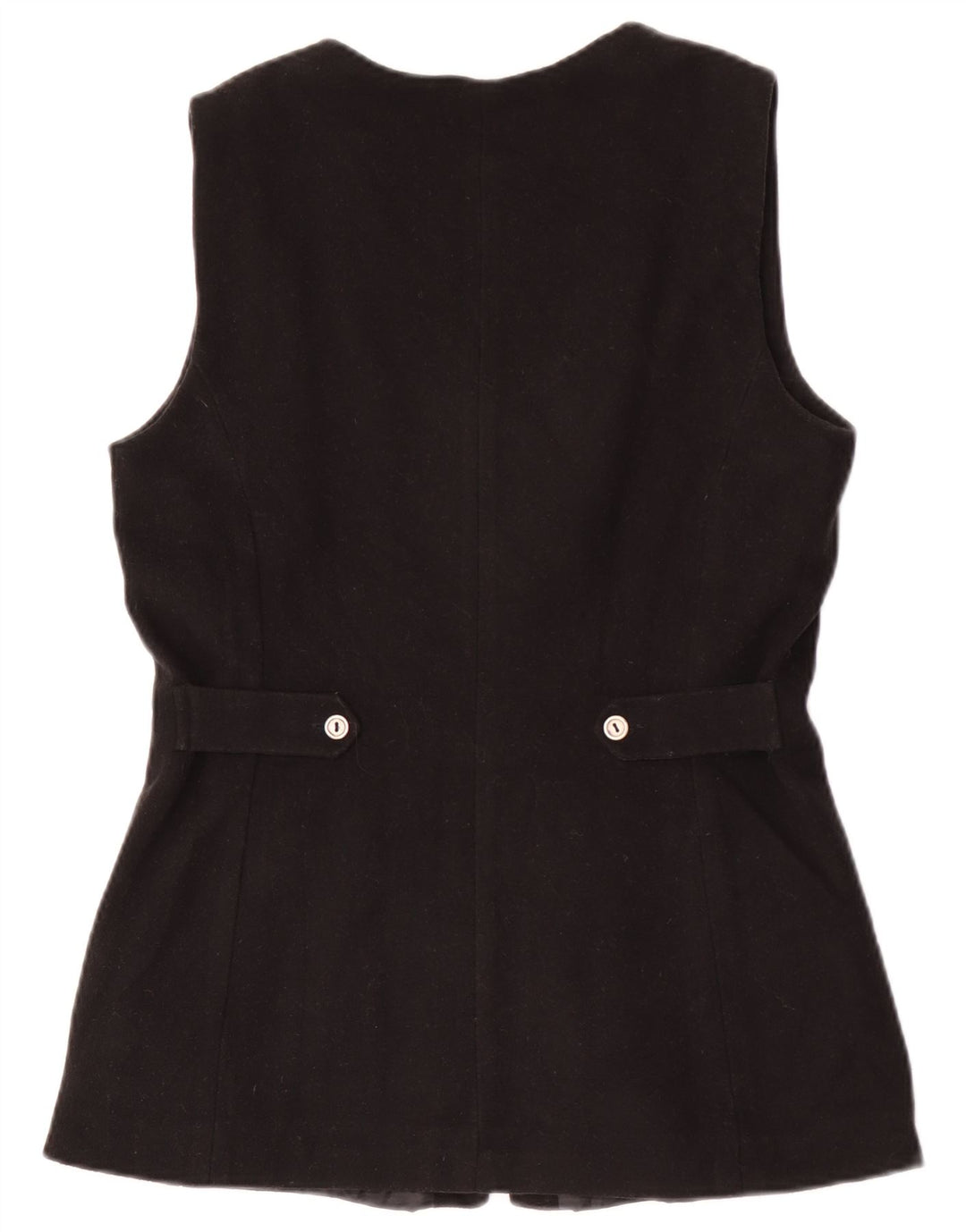 Gilet da donna vintage EU 36 piccolo acrilico nero