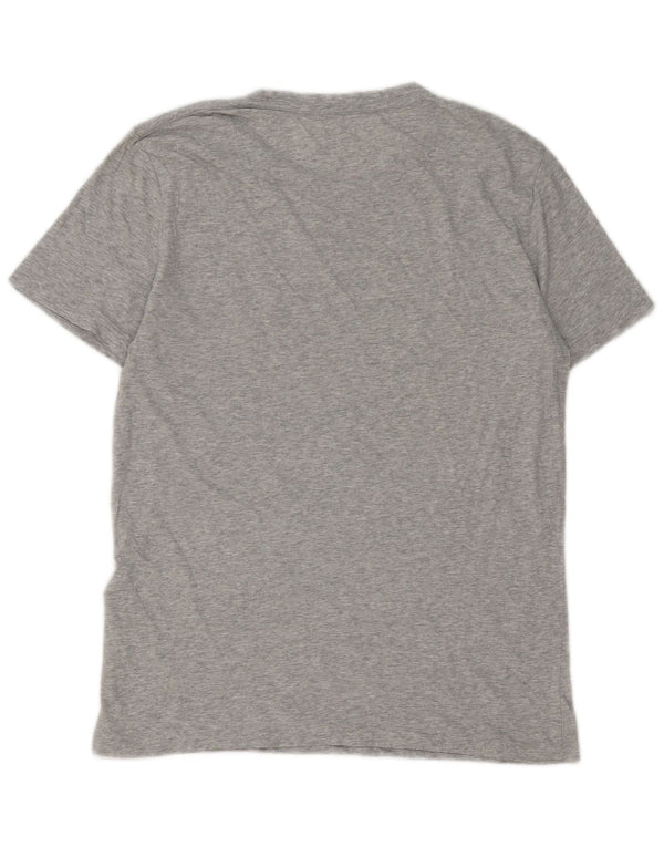 T-shirt da uomo All Saints Top in cotone chiazzato grigio medio