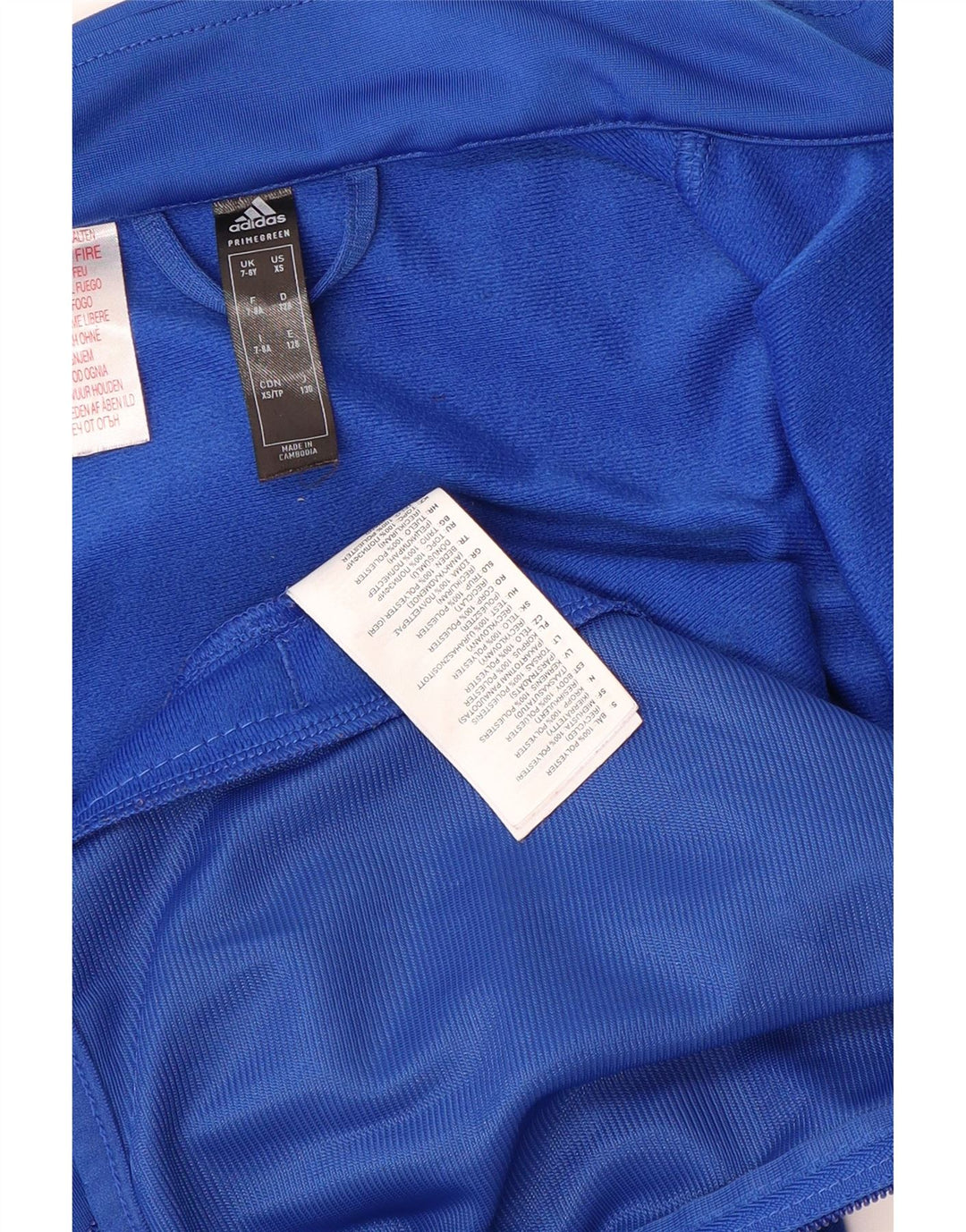 Giacca da ginnastica ADIDAS Primegreen Graphic da ragazzo 7-8 anni blu