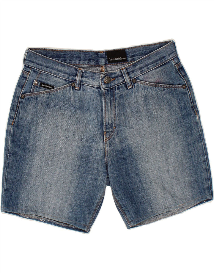 CALVIN KLEIN Womens Denim Shorts W29 Medium Blue Cotton Vintage Calvin Klein and Second-Hand Calvin Klein from Messina Hembry 