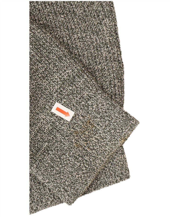 Maglione girocollo da uomo Zara in cotone mélange grigio medio