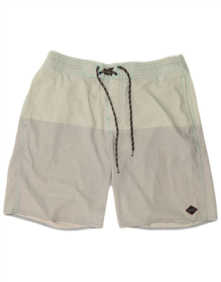 Pantaloncini da bagno da uomo Rip Curl verde medio color block