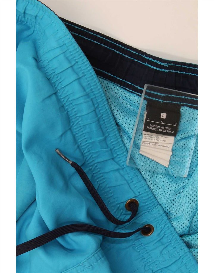 Pantaloncini da bagno con grafica Nike da uomo, grandi, in poliestere blu