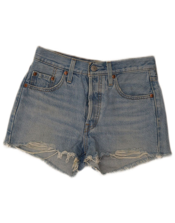 Pantaloncini di jeans Levi's 501 da donna W24 XS Blu