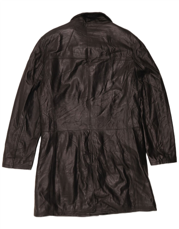 Cappotto in pelle da uomo privato IT 50 grande nero
