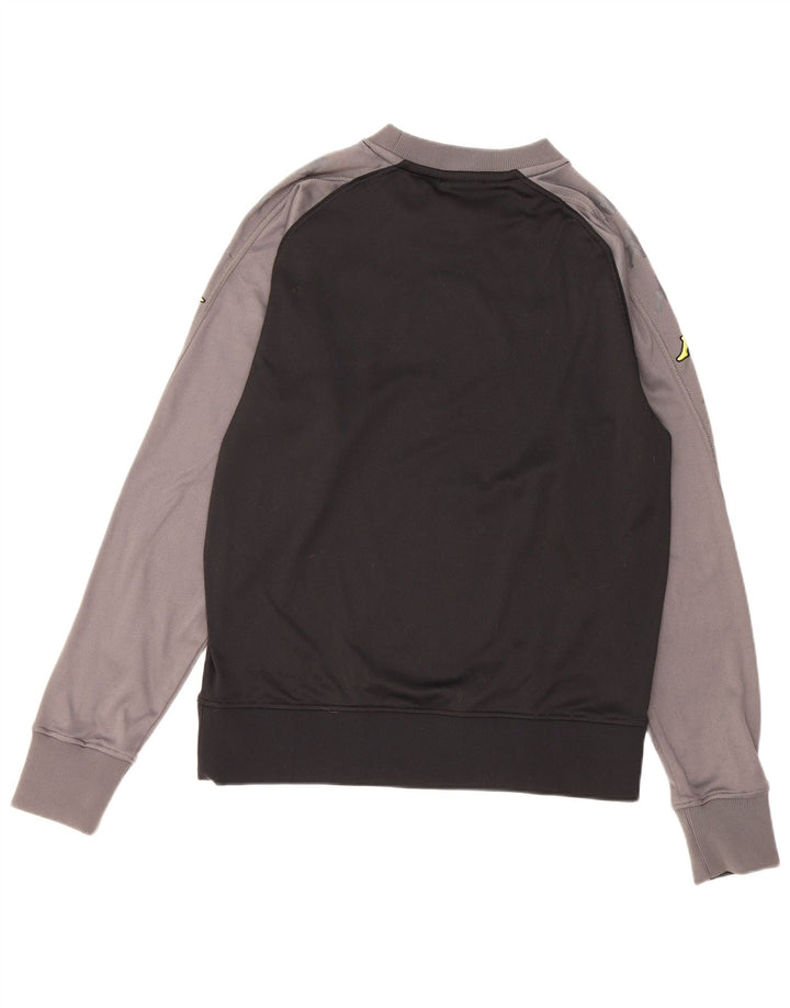 Felpa con grafica Kappa da uomo BVB Dortmund, color block medio nero