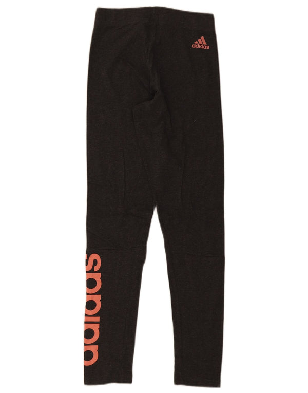 Leggings grafici da donna Adidas UK 4 XS Grigi