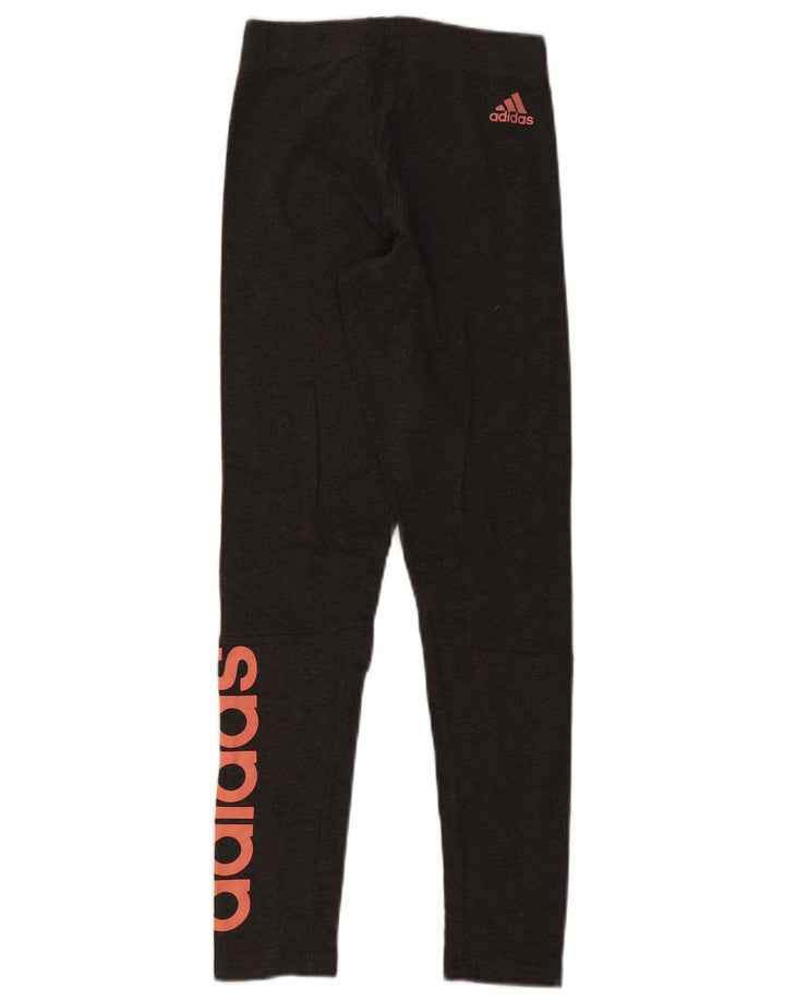 Leggings grafici da donna Adidas UK 4 XS Grigi