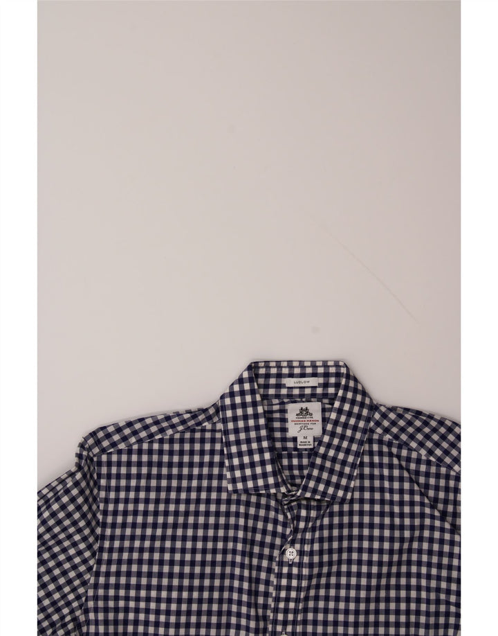 J. CREW Mens Ludlow Shirt Medium Blue Gingham Cotton Vintage J. Crew and Second-Hand J. Crew from Messina Hembry 