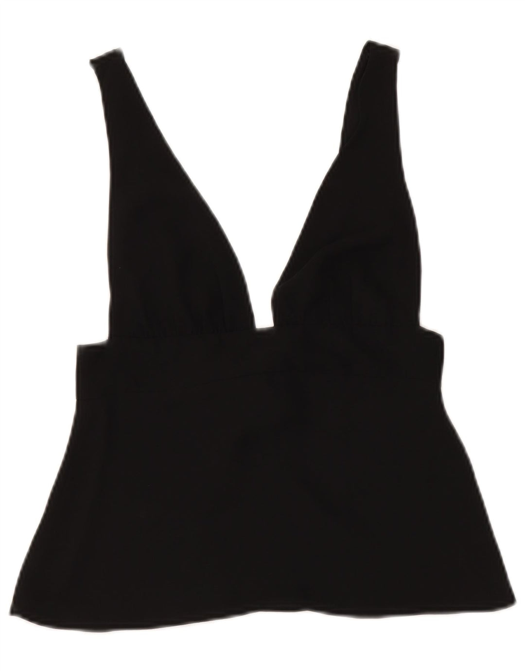 Top corto senza maniche da donna Zara UK 8 Small nero