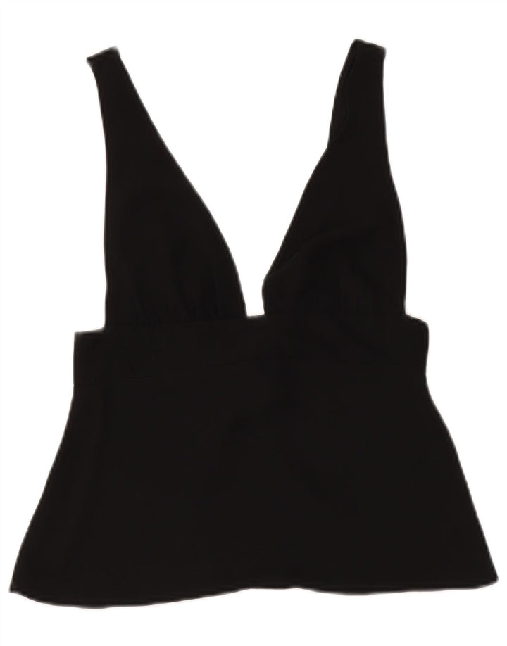 Top corto senza maniche da donna Zara UK 8 Small nero