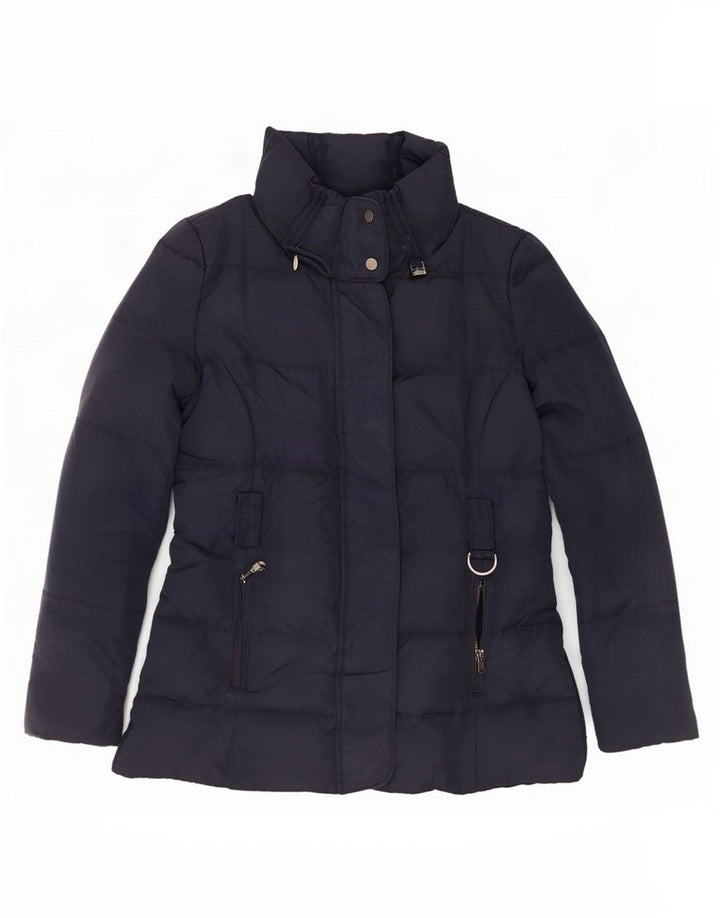 Giacca imbottita da donna Zara UK 12 media blu navy