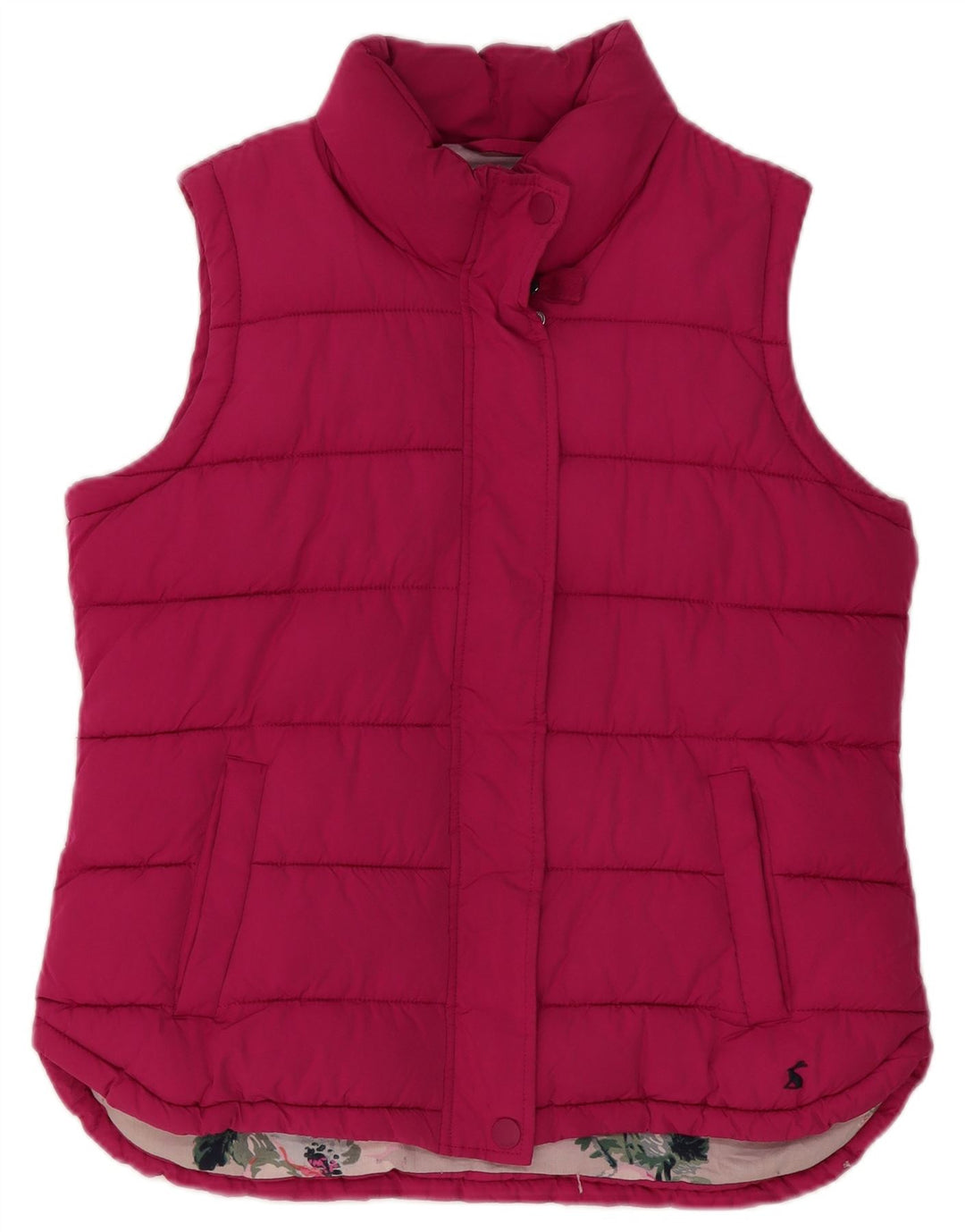 Gilet imbottito da donna Joules UK 14 grande poliestere rosa