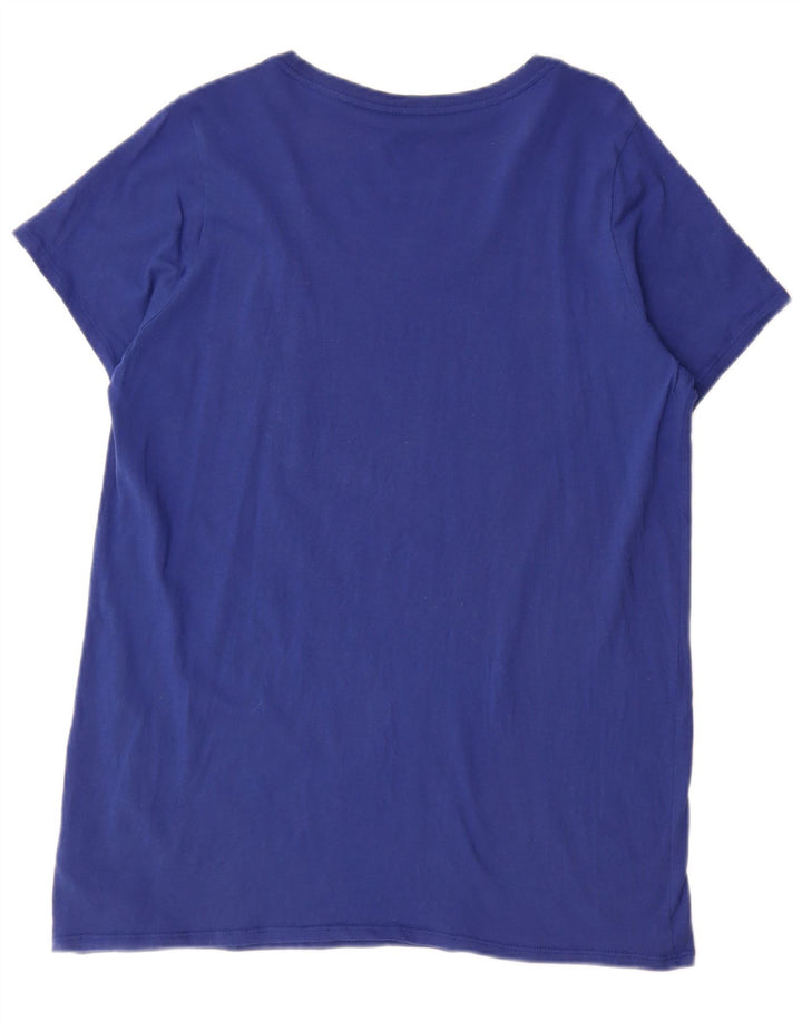T-shirt grafica da uomo Nike Top grande in cotone blu