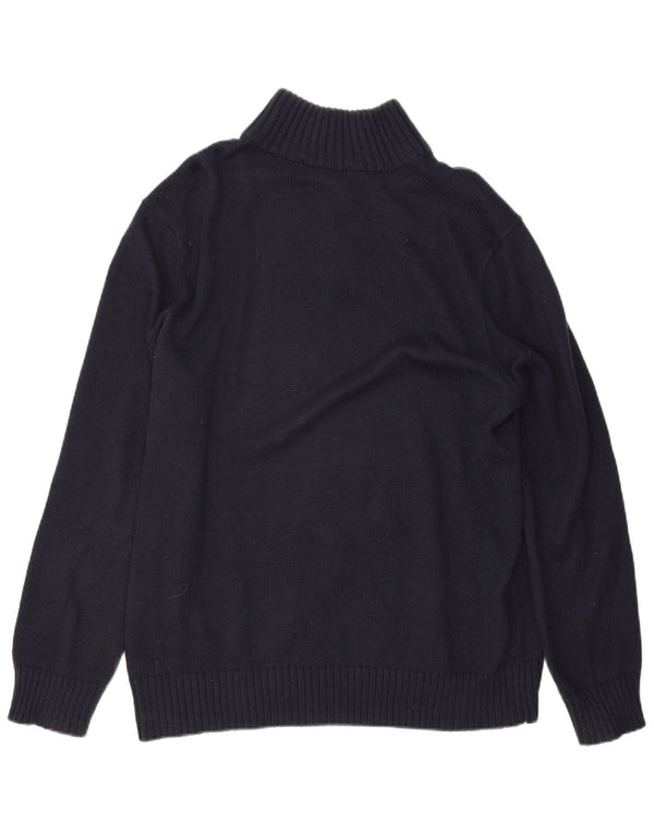 Polo Ralph Lauren Maglione da uomo con collo a bottoni Grande cotone blu navy