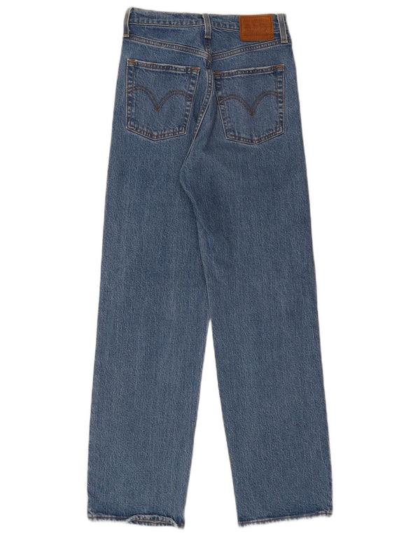 Jeans dritti a vita alta Levi's Ribcage da donna W25 L29 cotone blu