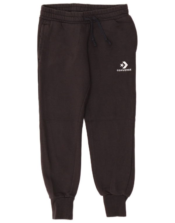 Pantaloni da tuta da donna Converse Joggers UK 6 XS Nero Cotone