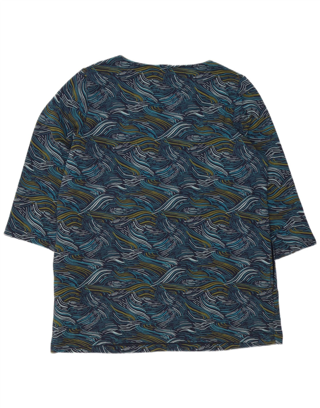 Abito a trapezio da donna SEASALT CORNWALL con motivo astratto UK 16 grande blu