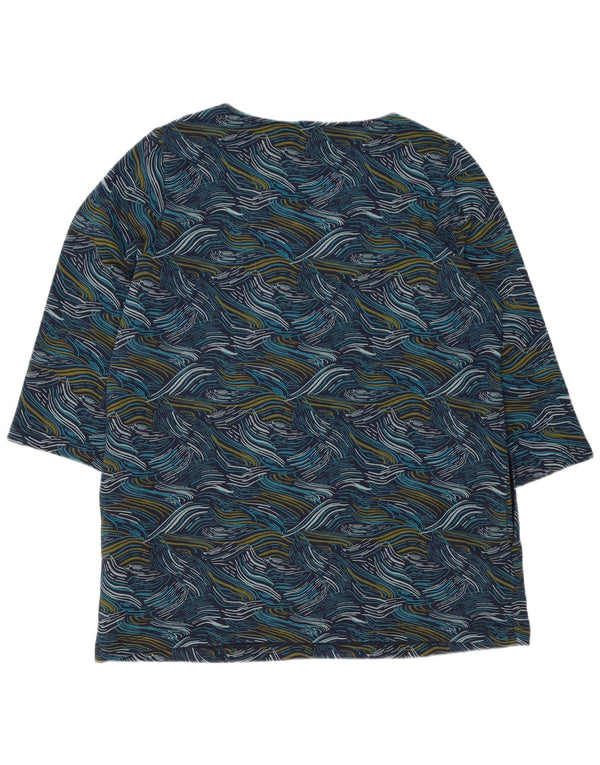 Abito a trapezio da donna SEASALT CORNWALL con motivo astratto UK 16 grande blu