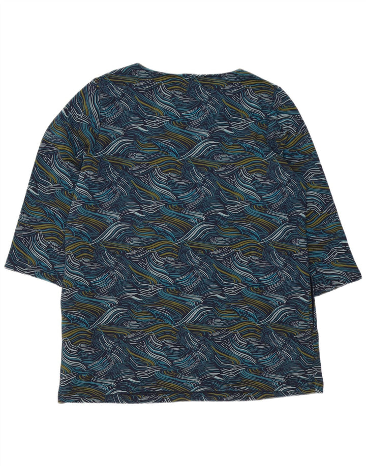 Abito a trapezio da donna SEASALT CORNWALL con motivo astratto UK 16 grande blu