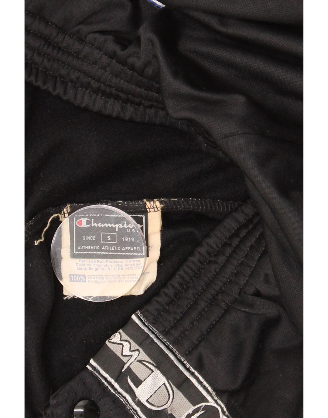 Pantaloni da tuta con grafica da donna CHAMPION UK 10 Small Poliestere nero