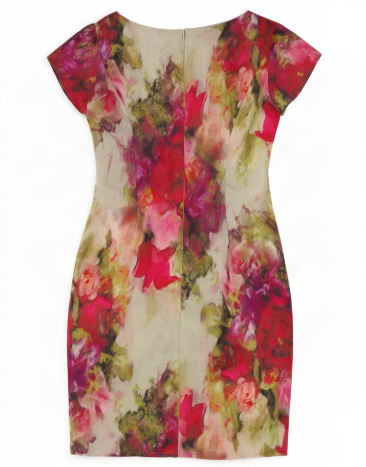 L.K. Abito tubino da donna Bennett UK 12 Seta floreale multicolore media