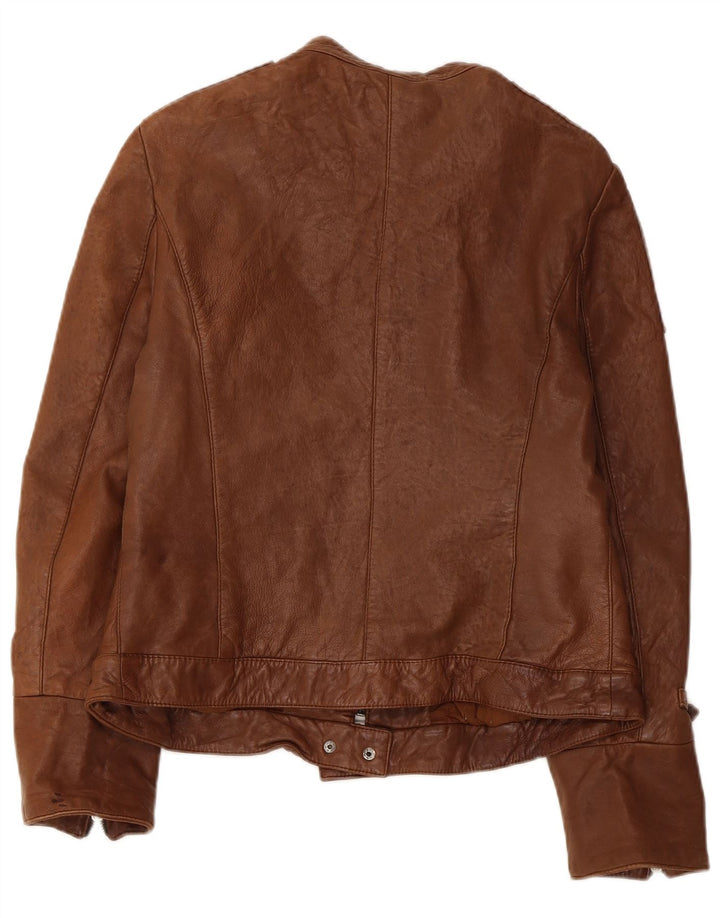 Giacca In Pelle Donna Conbipel IT 46 Large Pelle Marrone